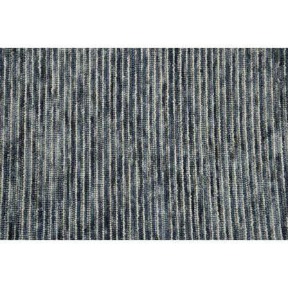 Byes Stripe Blue Area Rugs For Living Room -- blue
