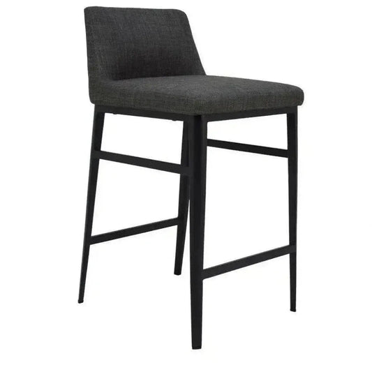 Moe's Home Charcoal Grey Contemporary Counter Stool