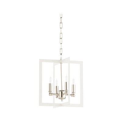 Wildwood Bayberry Hanging Clean White Finish Chandelier