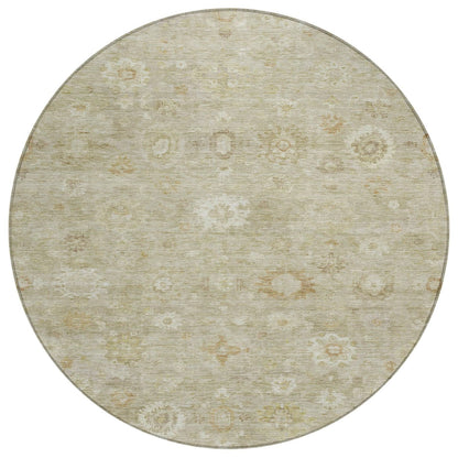 Laeara Brown Washable Indoor-Outdoor Rug