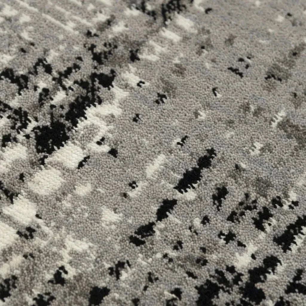 Cund Abstract Gray Large Area Rugs For Living Room -- gray