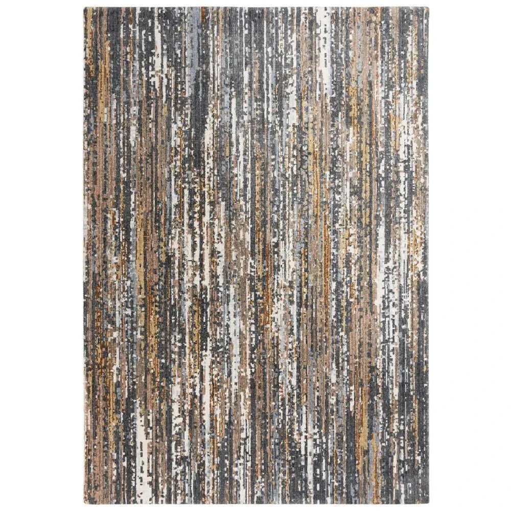 Burd Abstract Charcoal Large Area Rugs For Living Room