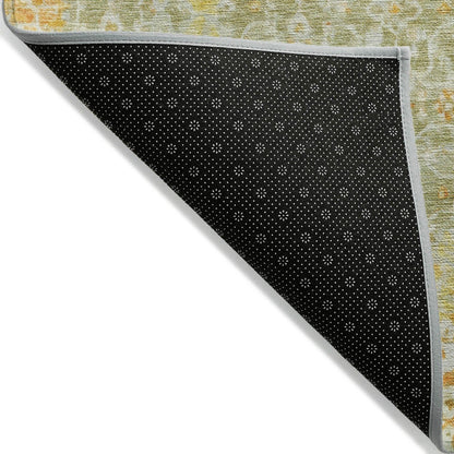 Jaelara Green Washable Indoor-Outdoor Rug