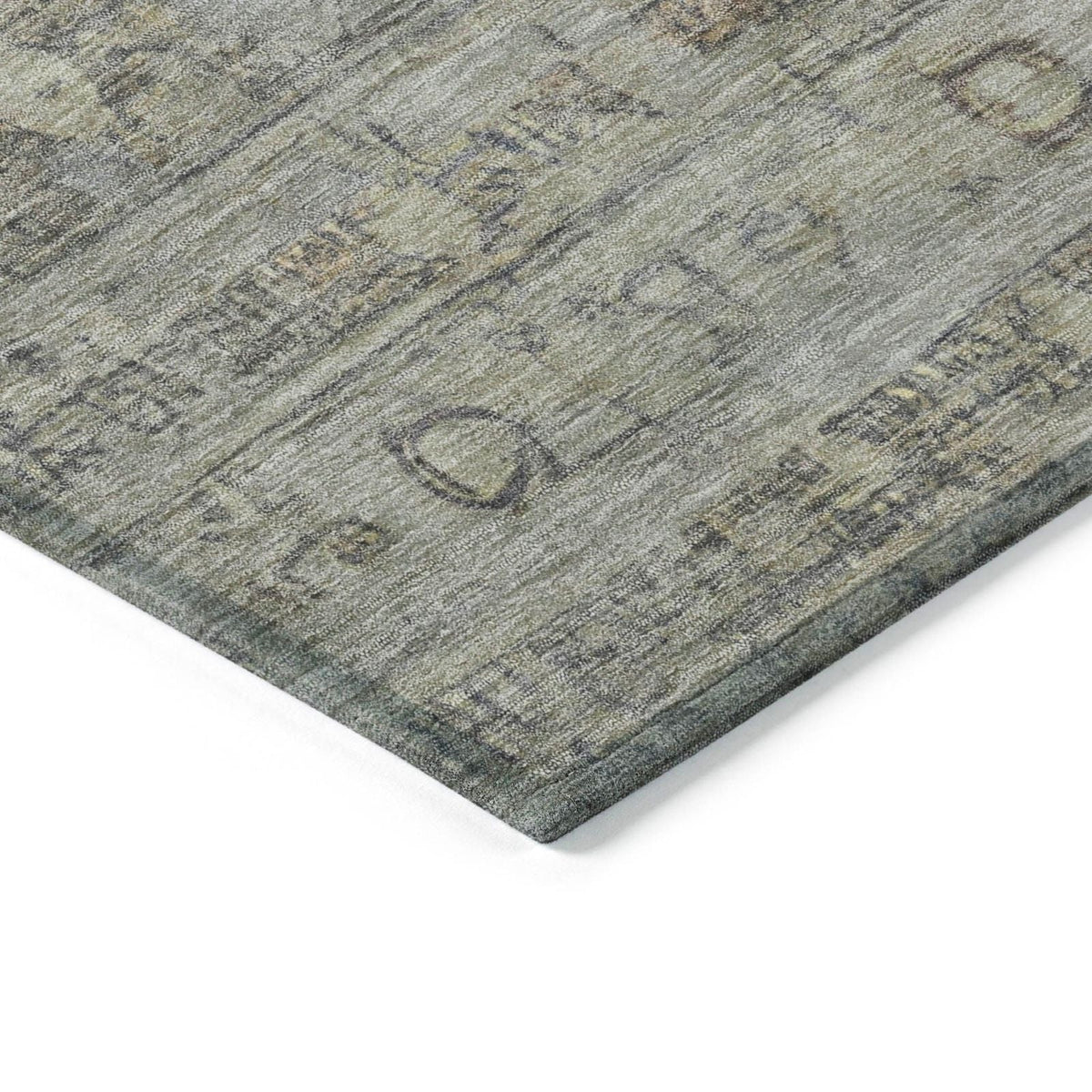 Kaelora Brown Washable Indoor-Outdoor Rug