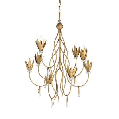 Phoebe Gold With Crystal Design Chandelier