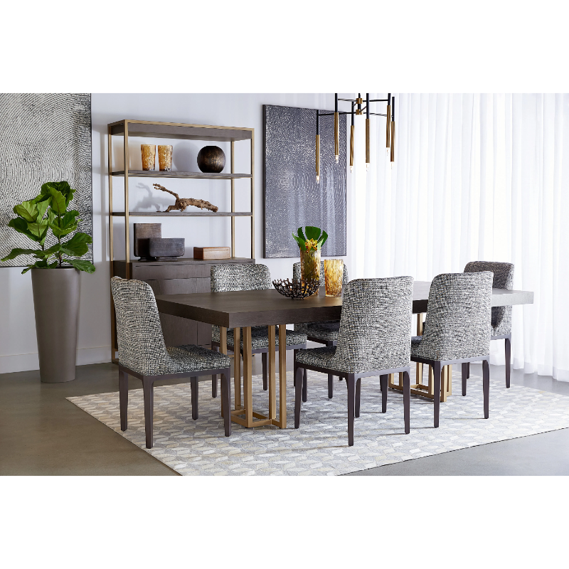 SUNPAN Elisa Fabric Armless Dining Chair