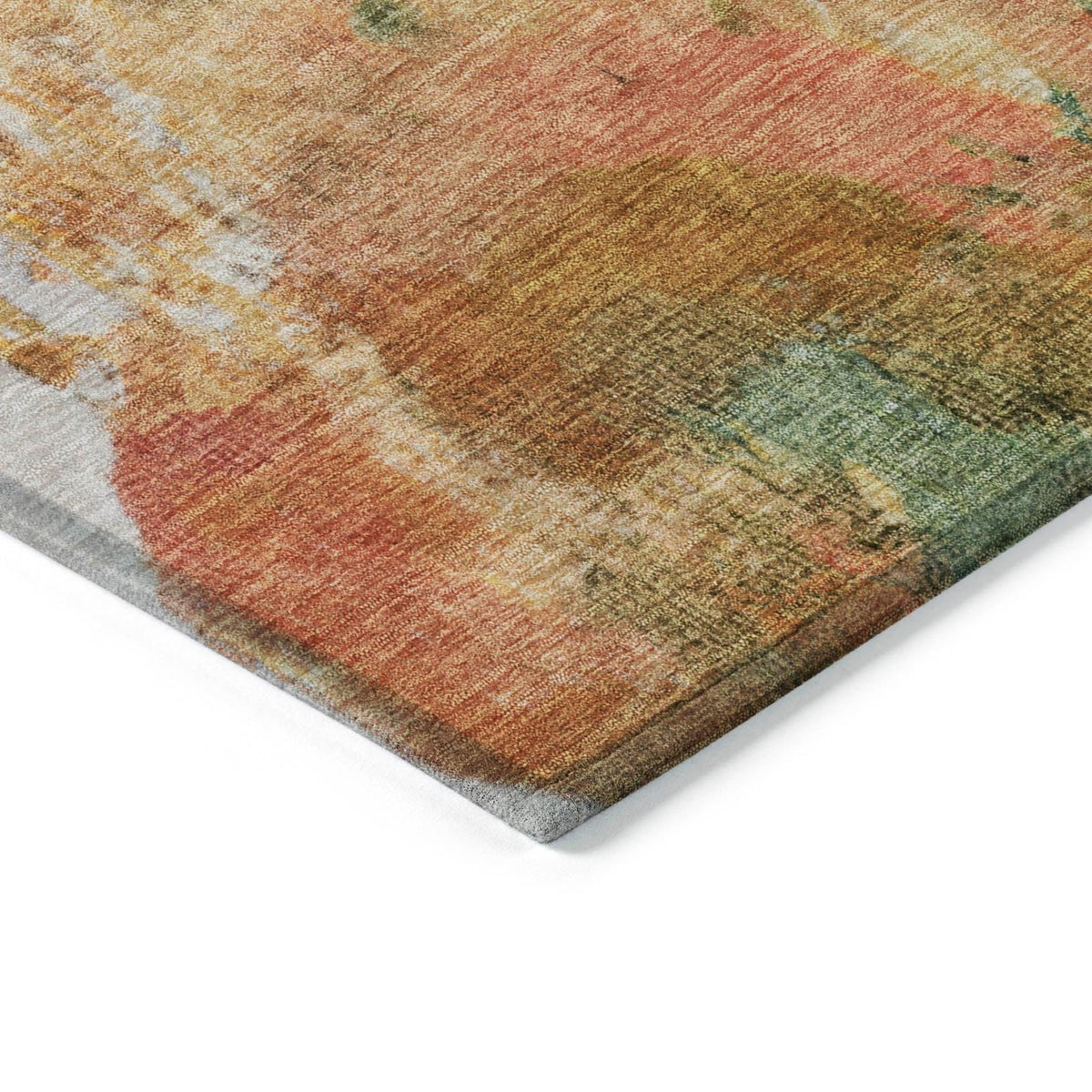 Jaelion Green Washable Indoor-Outdoor Rug