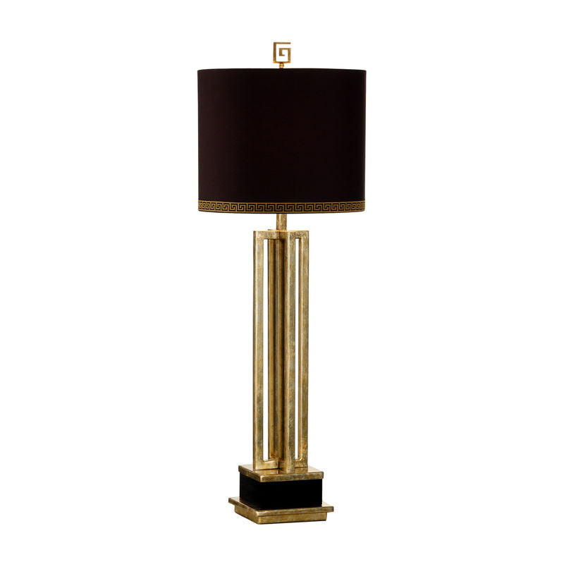 Wildwood Brass Frames Black Crystal Accent Table Lamp