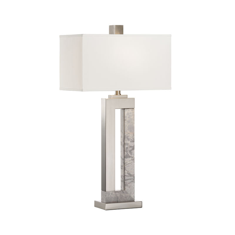 Wildwood Jaxon Marble Made Grey Table Lamp