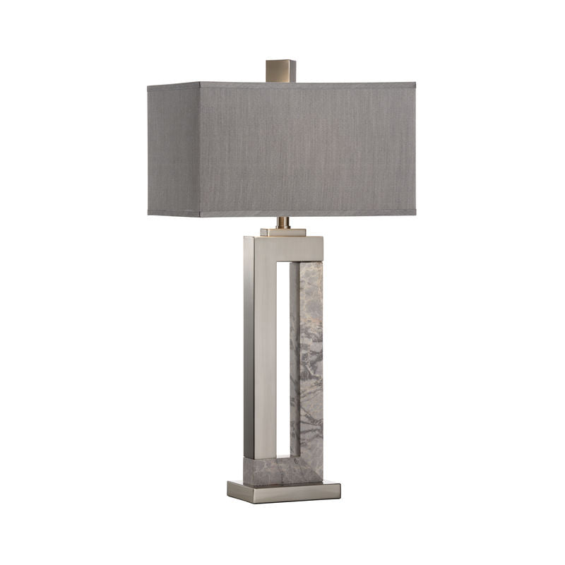 Wildwood Jaxon Marble Made Grey Table Lamp