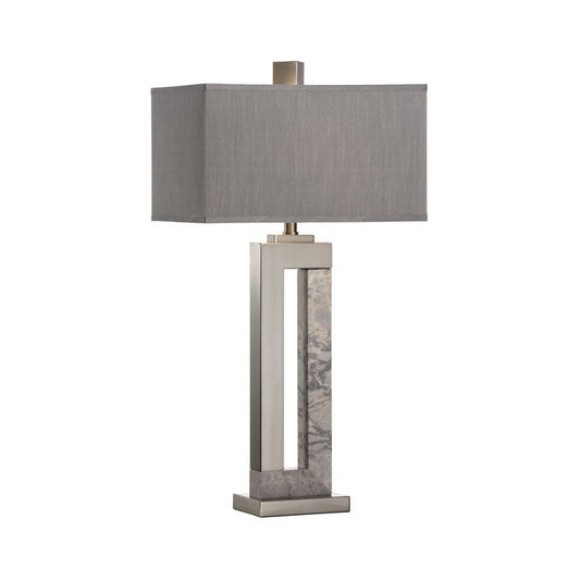 Wildwood Jaxon Marble Made Grey Table Lamp