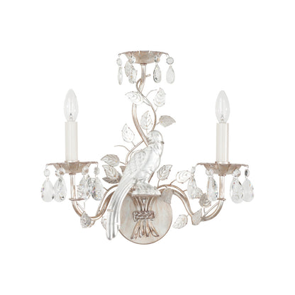 Crystal Clear Bird Wall Sconce