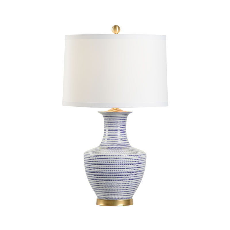 Chelsea House Classic White Round Shade Table Lamp