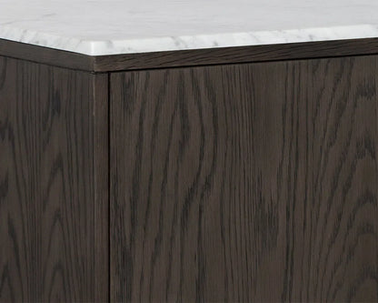 SUNPAN Briar Wooden Marble Top Sideboard