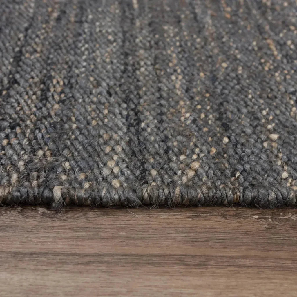 Arar Gray Jute Rug For Living Room -- gray