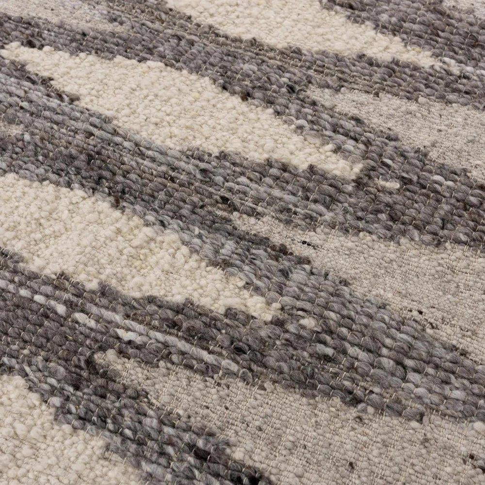 Chap Geometric Silver Area Rugs For Living Room - LOOMLAN - LOOMLAN - Area Rugs