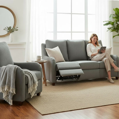 Prestinia Luxury Power Motion Leather Sofa -- view 2