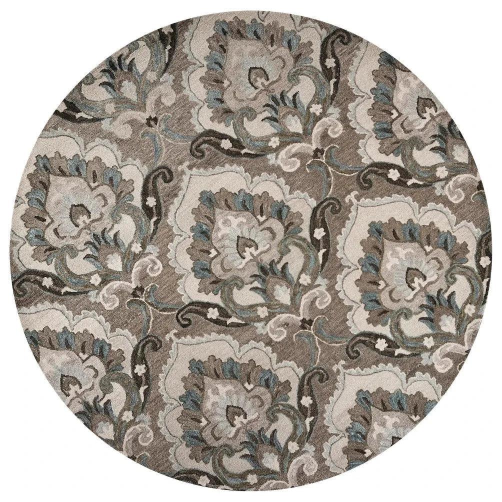 Cord Brown Round Area Rugs For Dining Room - LOOMLAN - LOOMLAN - Area Rugs