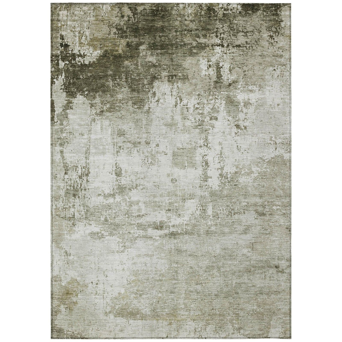 Kaelira Taupe Washable Indoor-Outdoor Rug