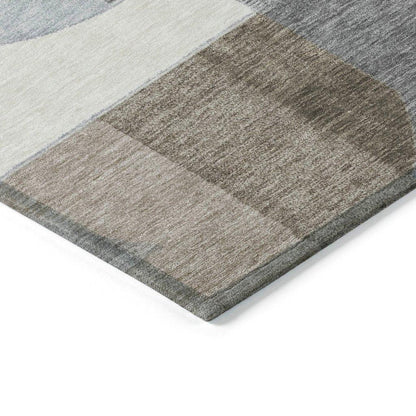 Daeira Brown Washable Indoor - Outdoor Rug - LOOMLAN - LOOMLAN Rugs - Outdoor Rugs