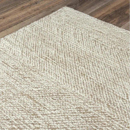 Cado Chevron Tan Area Rugs For Living Room -- tan