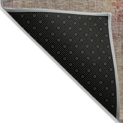 Jaelor Brown Washable Indoor-Outdoor Rug
