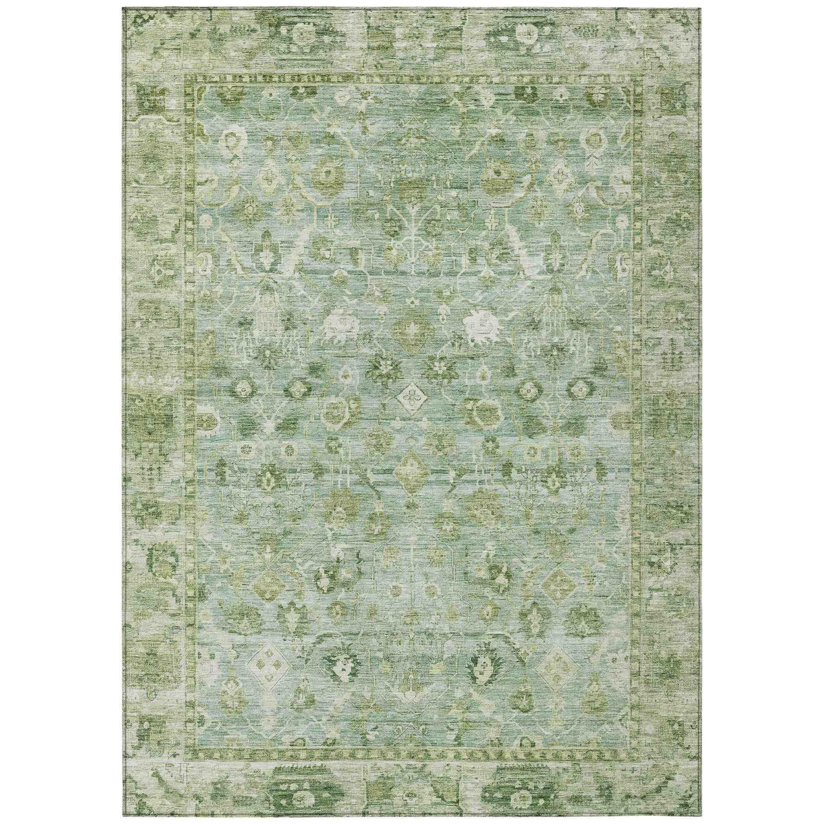 Laeel Aloe Washable Indoor-Outdoor Rug