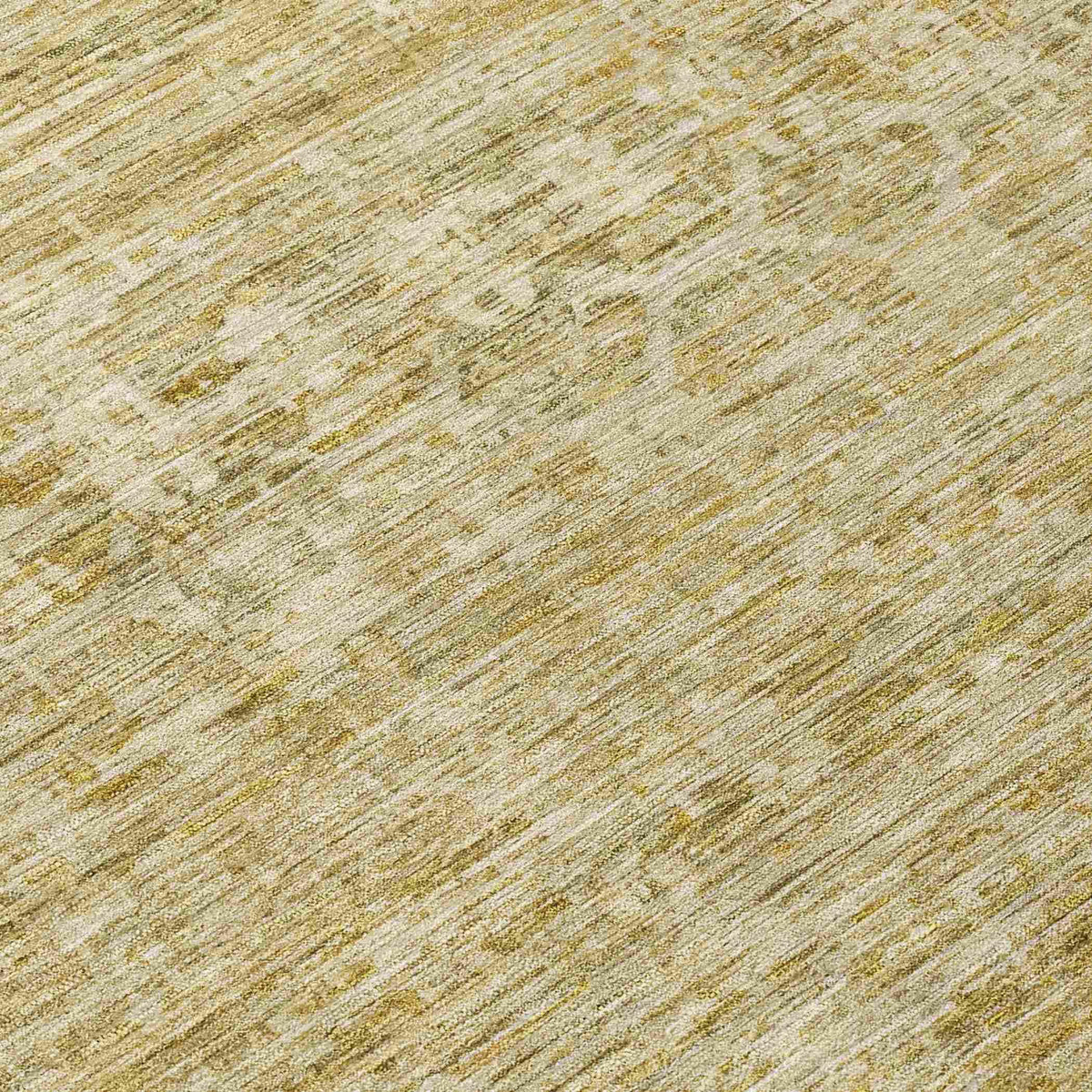 Irion Gold Washable Indoor-Outdoor Rug