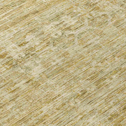Irion Gold Washable Indoor-Outdoor Rug