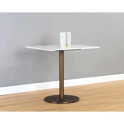 Enco Marble Top Square Bistro Table -- view 2