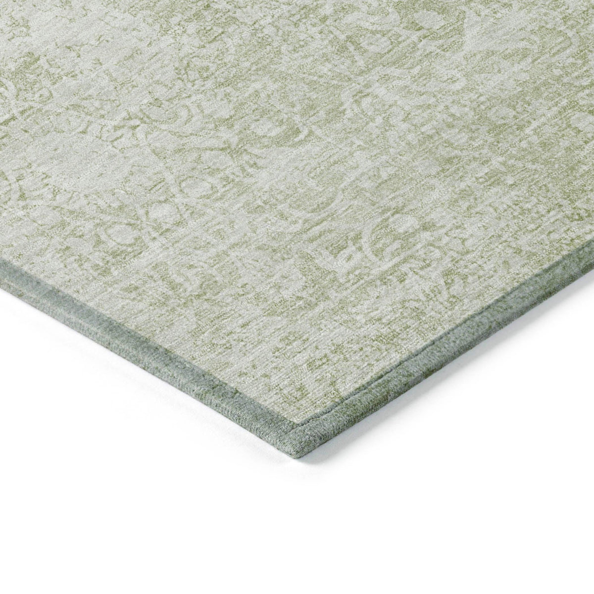 Kaelas Green Washable Indoor-Outdoor Rug