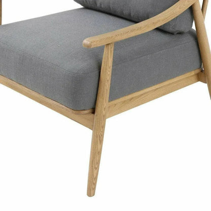 Kinsley Club Chair Stormy Grey & Natural Linen -- view 7