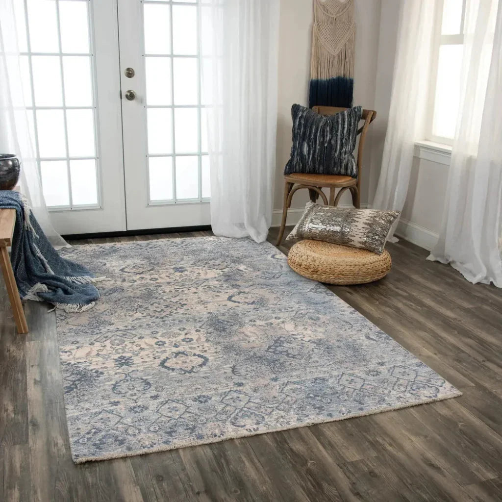 Augu Medallion Beige Large Area Rugs For Living Room -- beige