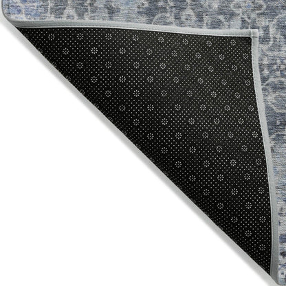 Jaelara Blue Washable Indoor-Outdoor Rug