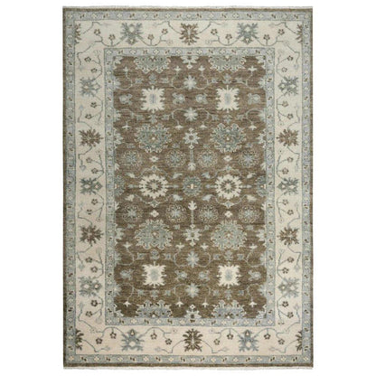 Aida Floral Brown Large Area Rugs For Living Room