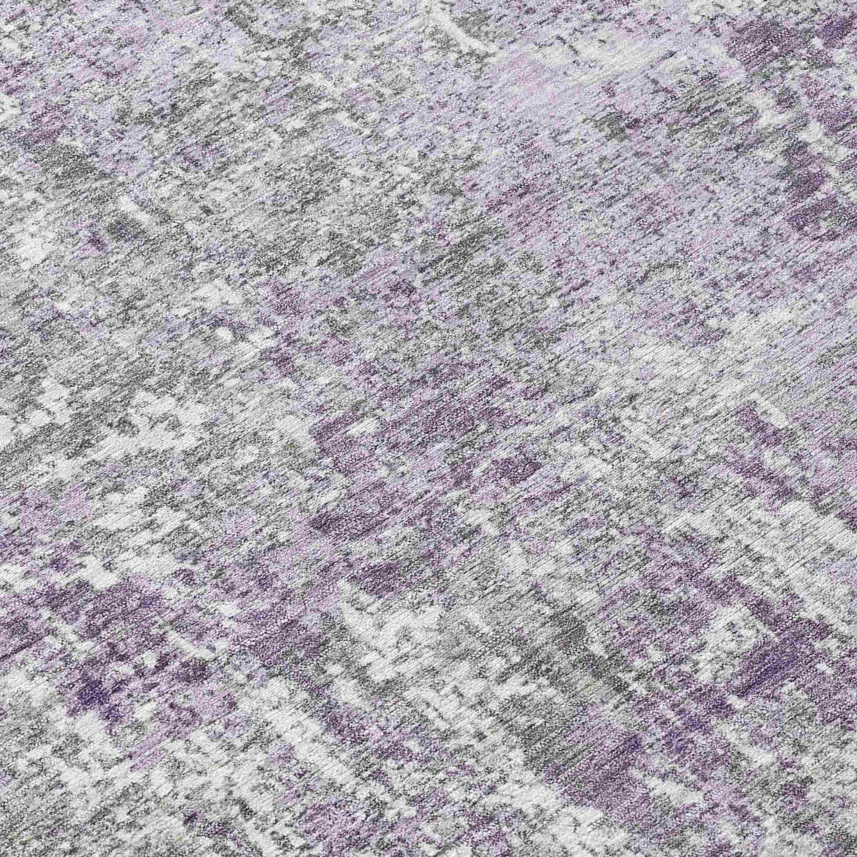 Kaelion Purple Washable Indoor-Outdoor Rug