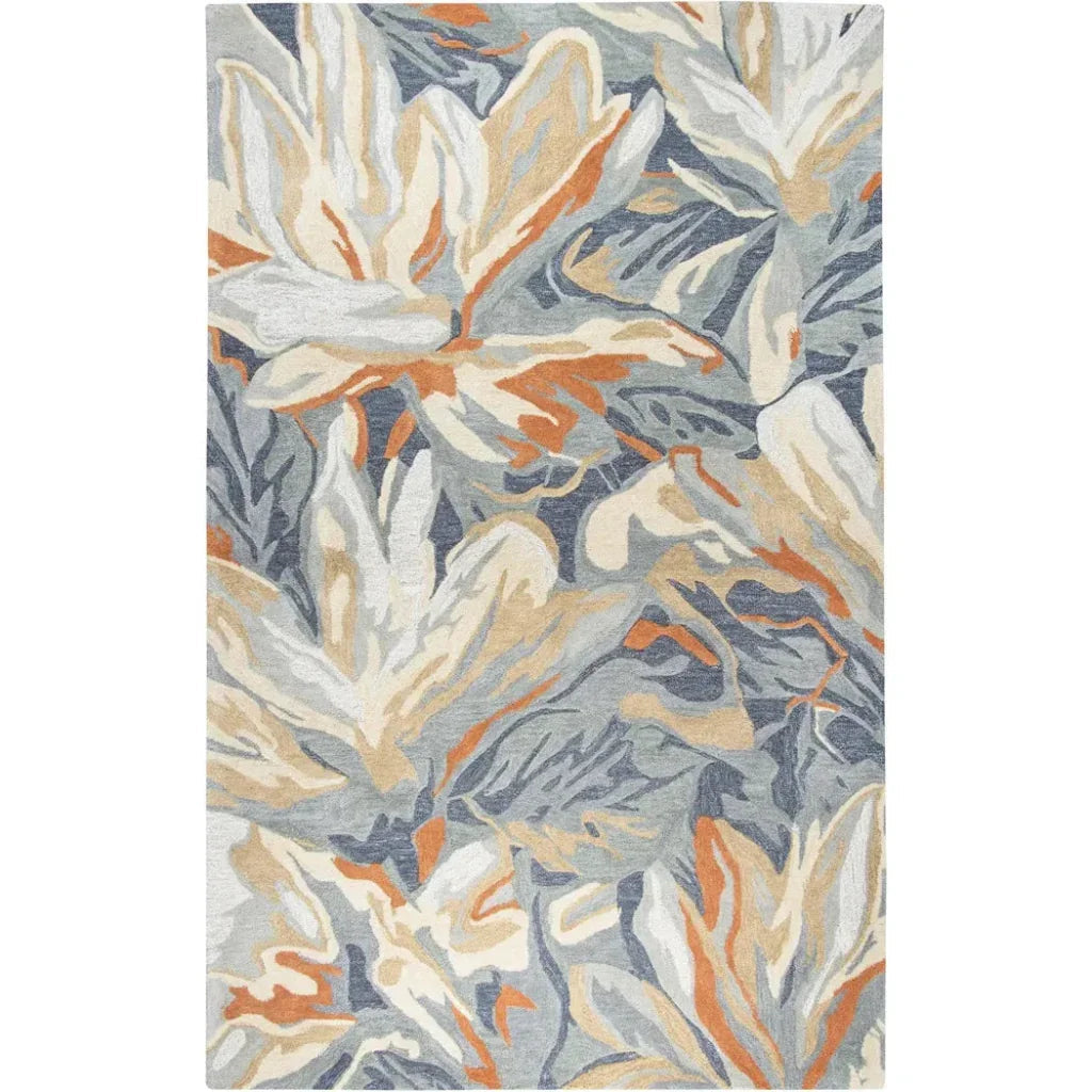 Cang Floral Blue Large Area Rugs For Living Room