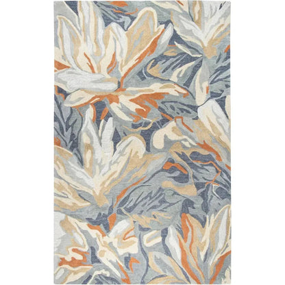 Cang Floral Blue Large Area Rugs For Living Room