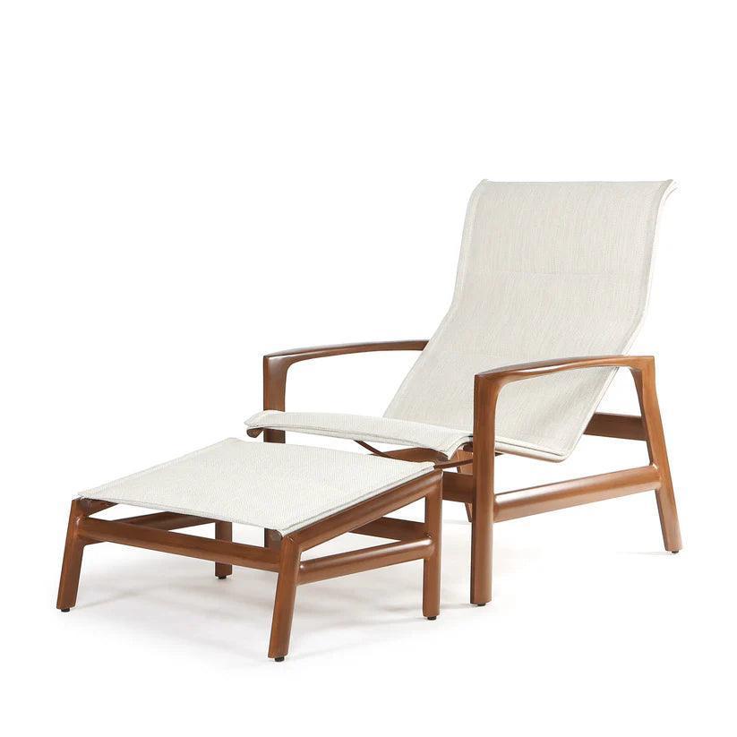 Castelle Berkeley Padded Sling Chair Ottoman 2 PC Set -- view 10