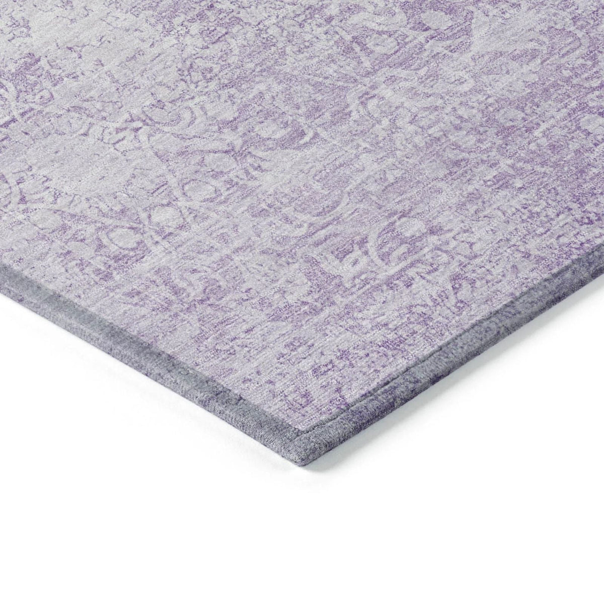 Kaelas Purple Washable Indoor-Outdoor Rug
