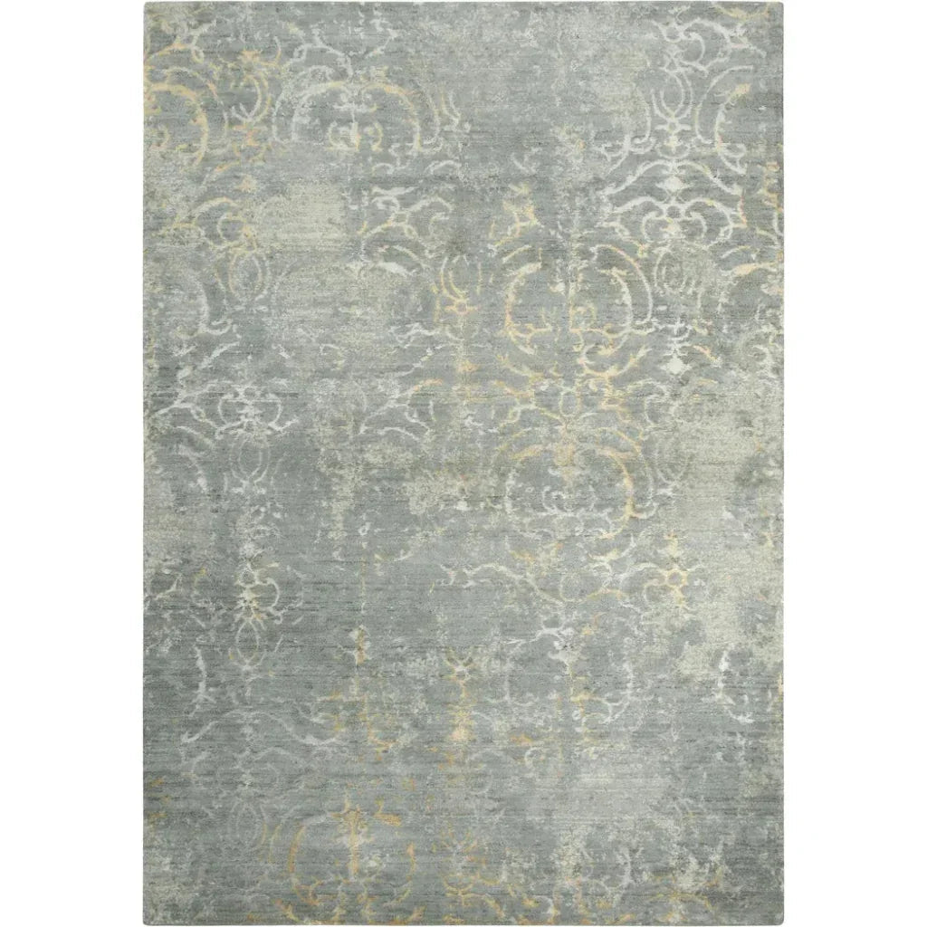 Brem Scroll Gray Large Area Rugs For Living Room - LOOMLAN - LOOMLAN - Area Rugs