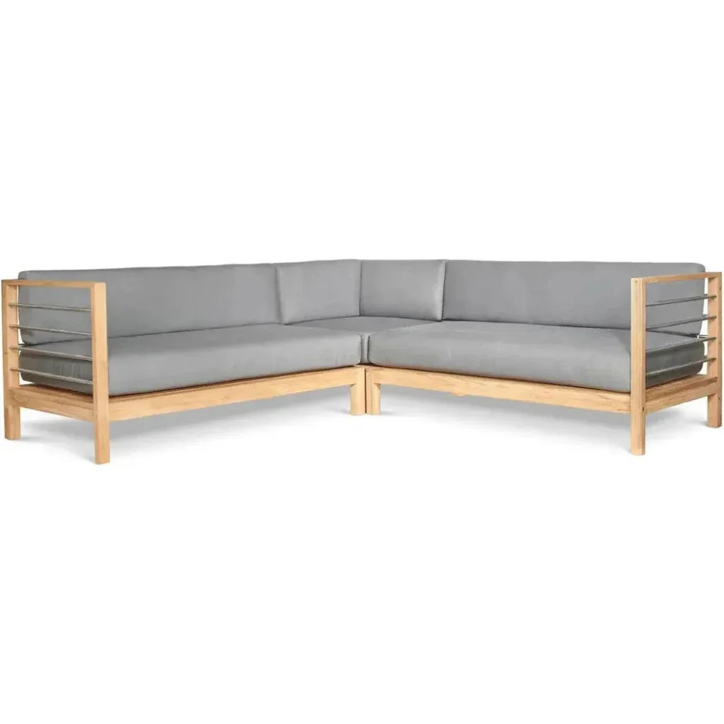 SoHo 7PC Outdoor Sectional Deep Set Sunbrella