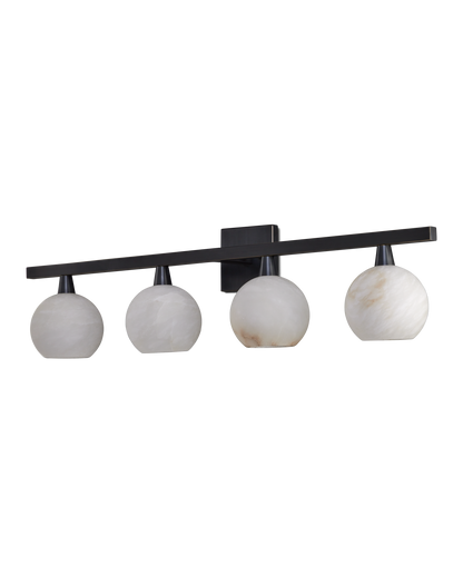 Bombelles Metal and Alabaster Black Bath Bar