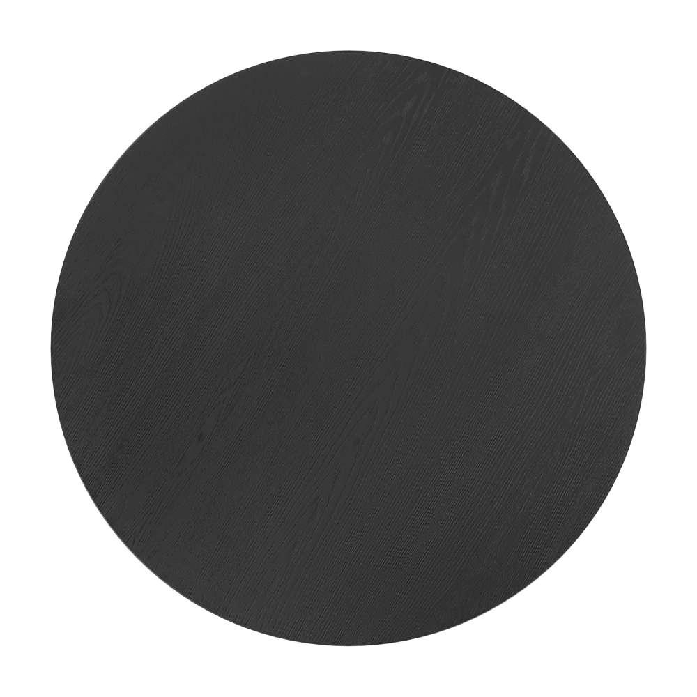 Dunnigan Wood Black Round Cocktail Table - view 8