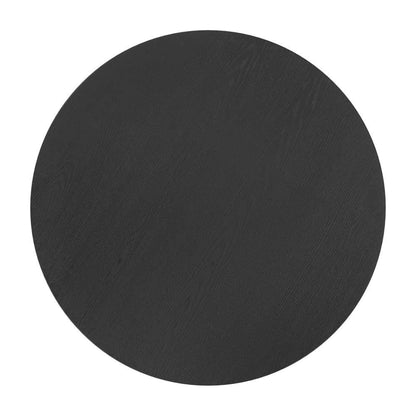 Dunnigan Wood Black Round Cocktail Table - view 8