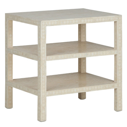 Chelsea House Chevron Inlay Wooden Side Table
