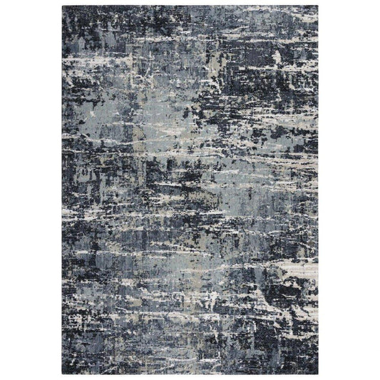 LOOMLAN Bays Abstract Gray Large Area Rugs