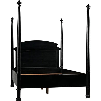 Douglas Four Poster Wood Black Bed Frame -- view 12