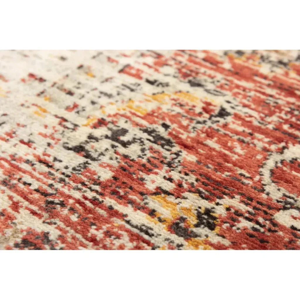 Cybo Floral Red/ Beige Large Area Rugs For Living Room - LOOMLAN - LOOMLAN - Area Rugs