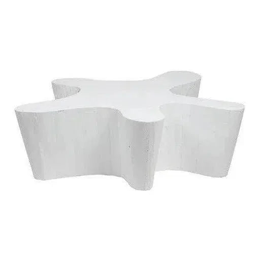 Naka Outdoor Live Edge White Coffee Table -- view 2
